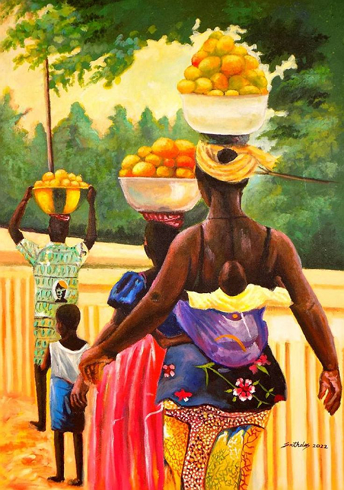 This drawing is inspired by the resilience, strength, and vibrant spirit of women in everyday life....
